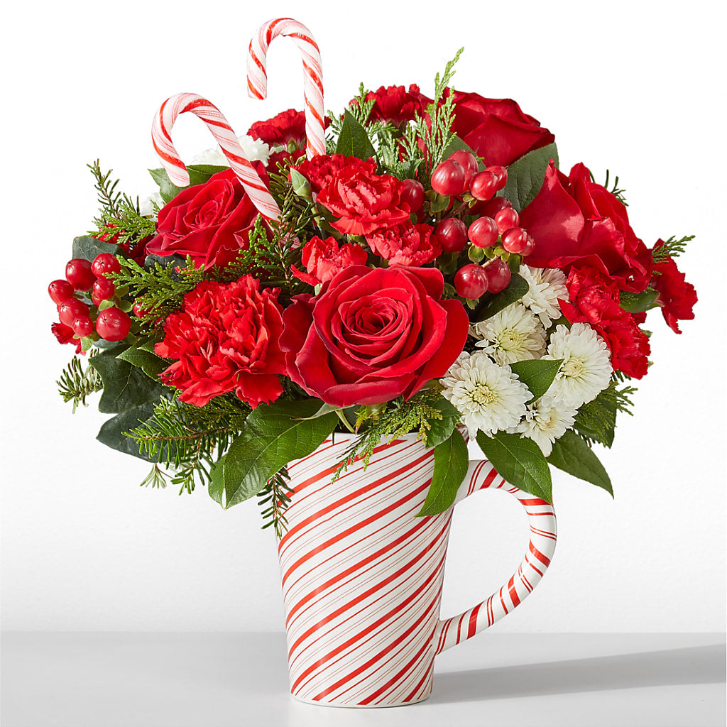 Peppermint Swirl Mug – MC SHANES FLORIST & GREENHOUSE INC, Belle Vernon PA