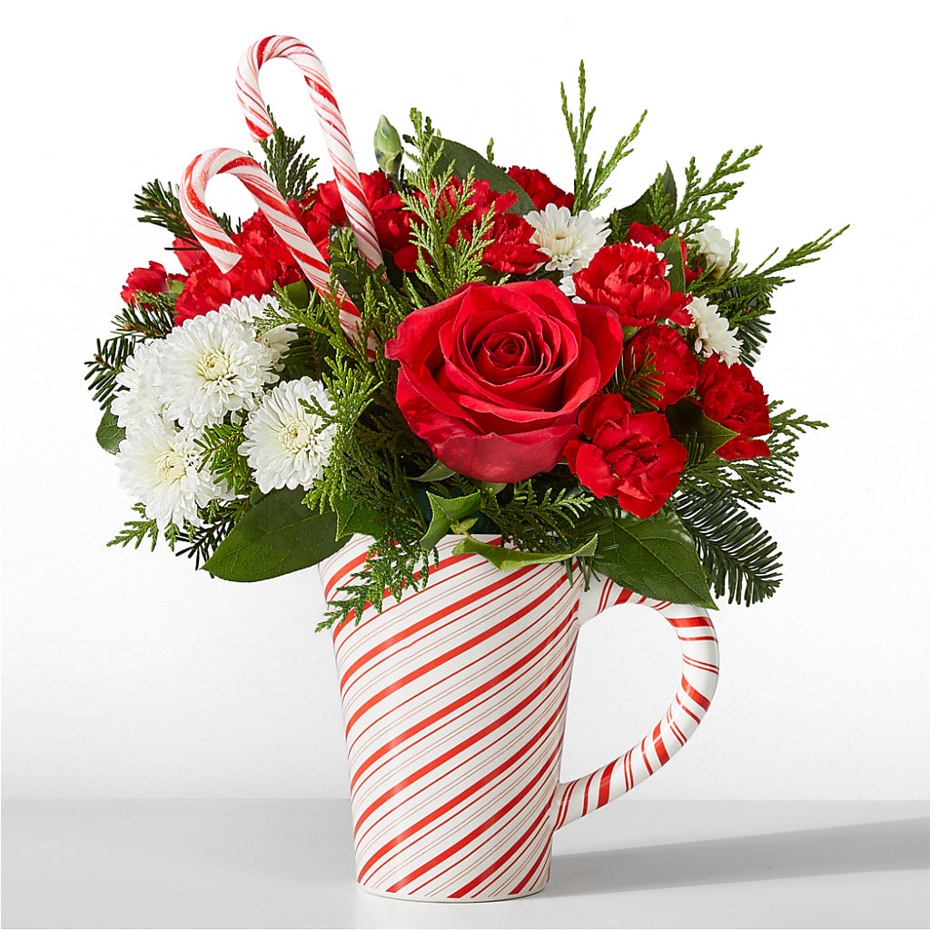 Peppermint Swirl Mug – MC SHANES FLORIST & GREENHOUSE INC, Belle Vernon PA