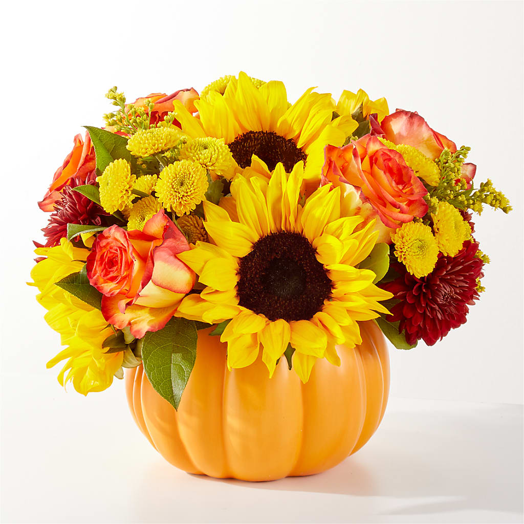 Golden Gourd Pumpkin Bouquet – MC SHANES FLORIST & GREENHOUSE INC, Belle Vernon PA