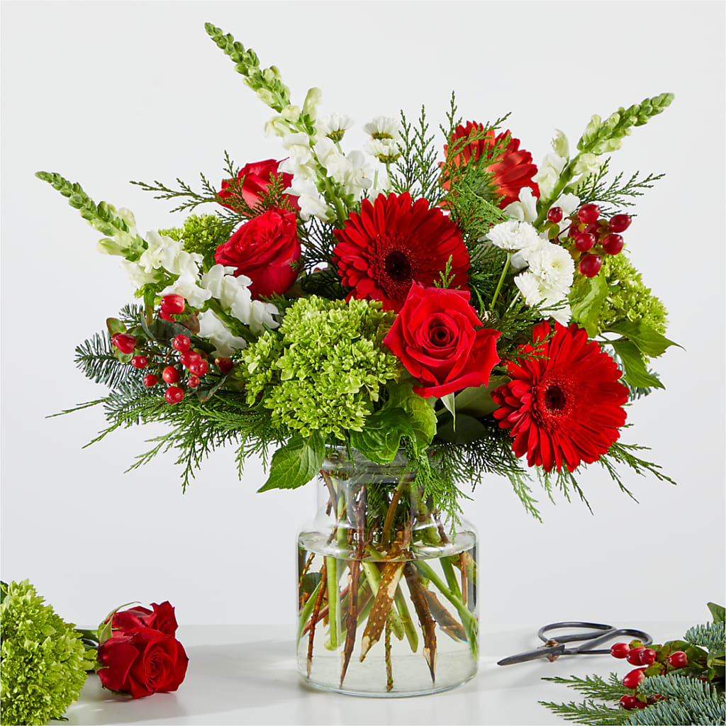 Merry Moment Bouquet – A Florist Original – MC SHANES FLORIST & GREENHOUSE INC, Belle Vernon PA