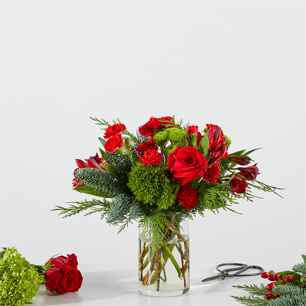 Merry Moment Bouquet – A Florist Original – MC SHANES FLORIST & GREENHOUSE INC, Belle Vernon PA