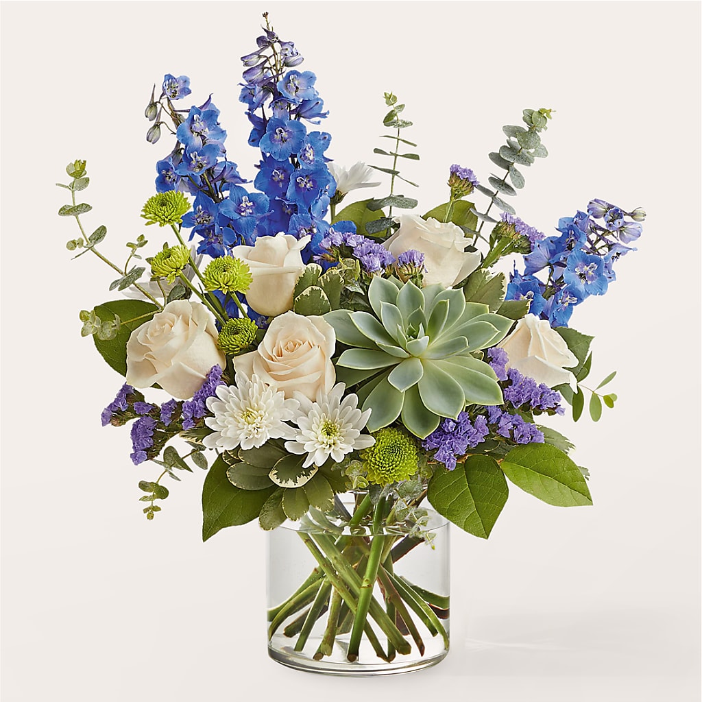 Cerulean Waves Bouquet – MC SHANES FLORIST & GREENHOUSE INC, Belle Vernon PA