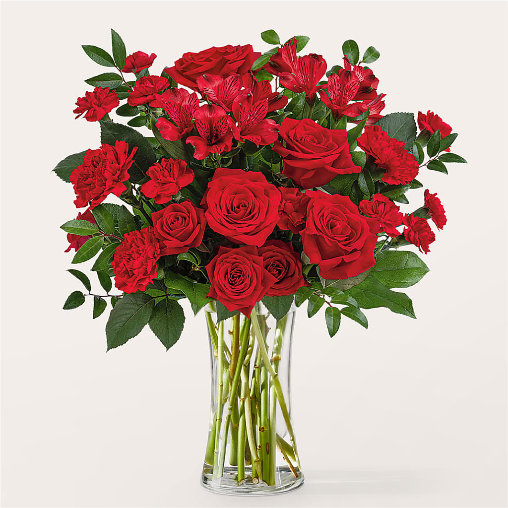 Brilliant Ruby Bouquet – MC SHANES FLORIST & GREENHOUSE INC, Belle Vernon PA