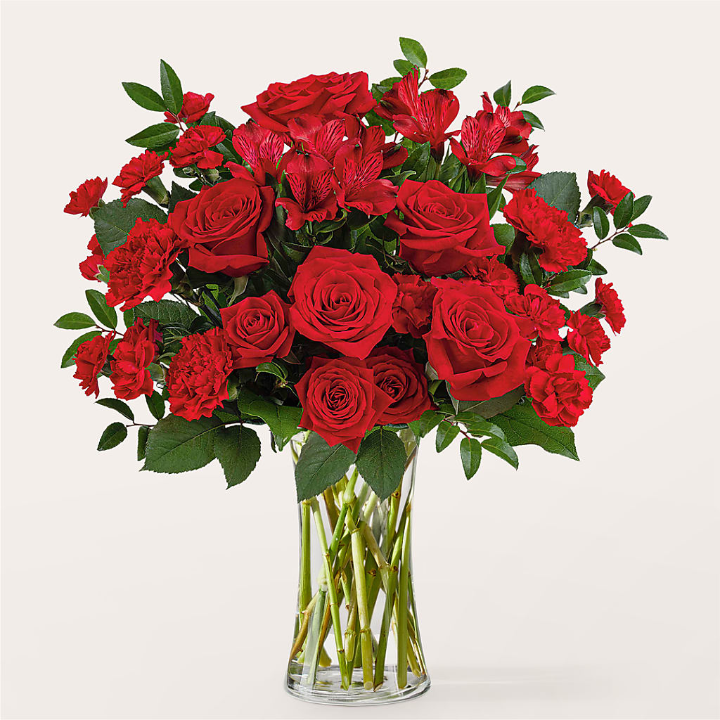 Brilliant Ruby Bouquet – MC SHANES FLORIST & GREENHOUSE INC, Belle Vernon PA