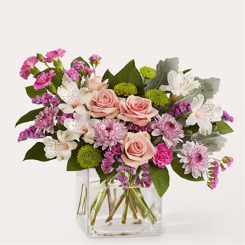 Pink Suede Bouquet – MC SHANES FLORIST & GREENHOUSE INC, Belle Vernon PA