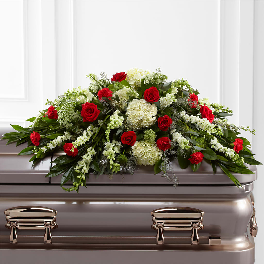 Sincerity Casket Spray – MC SHANES FLORIST & GREENHOUSE INC, Belle Vernon PA