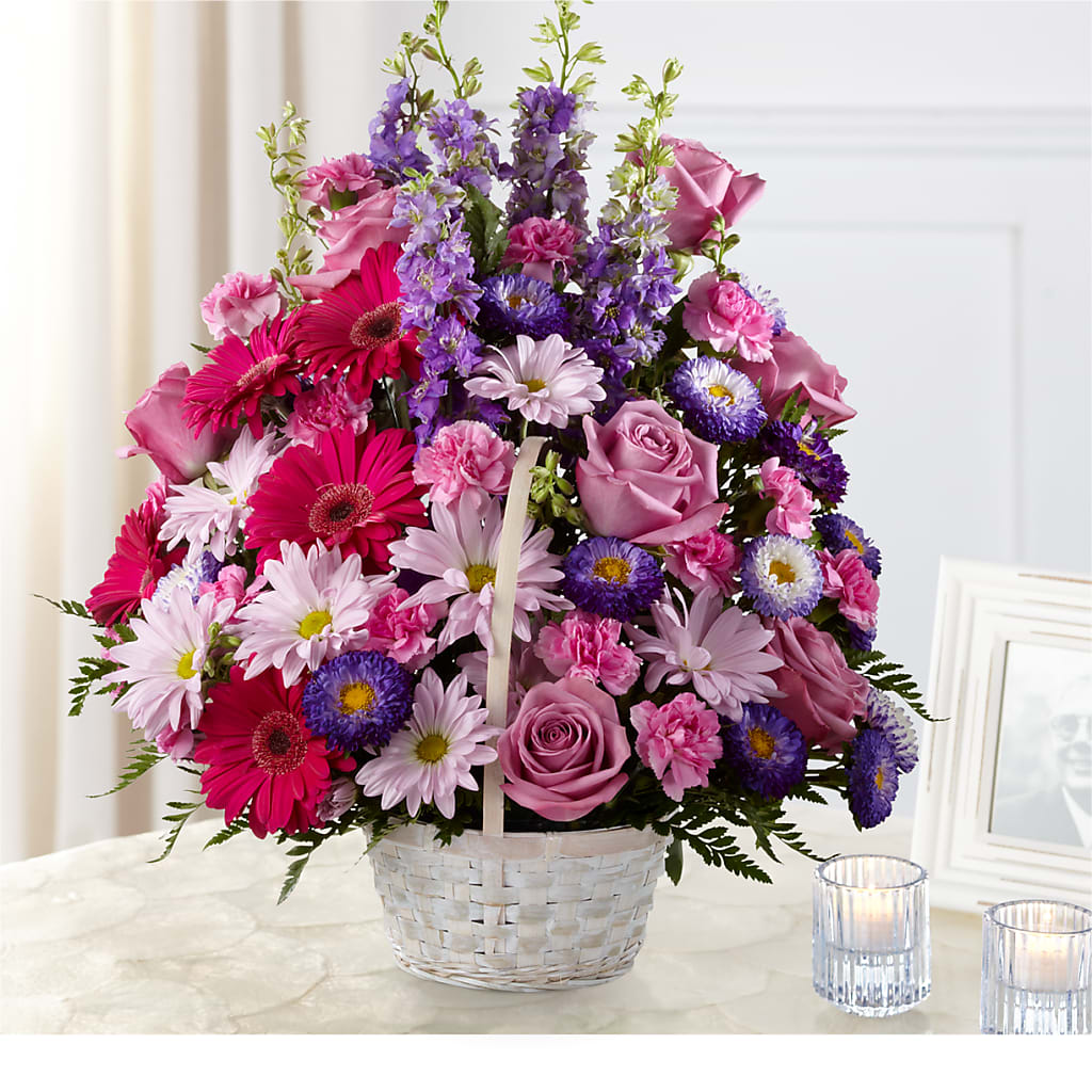 Pastel Peace Basket – MC SHANES FLORIST & GREENHOUSE INC, Belle Vernon PA