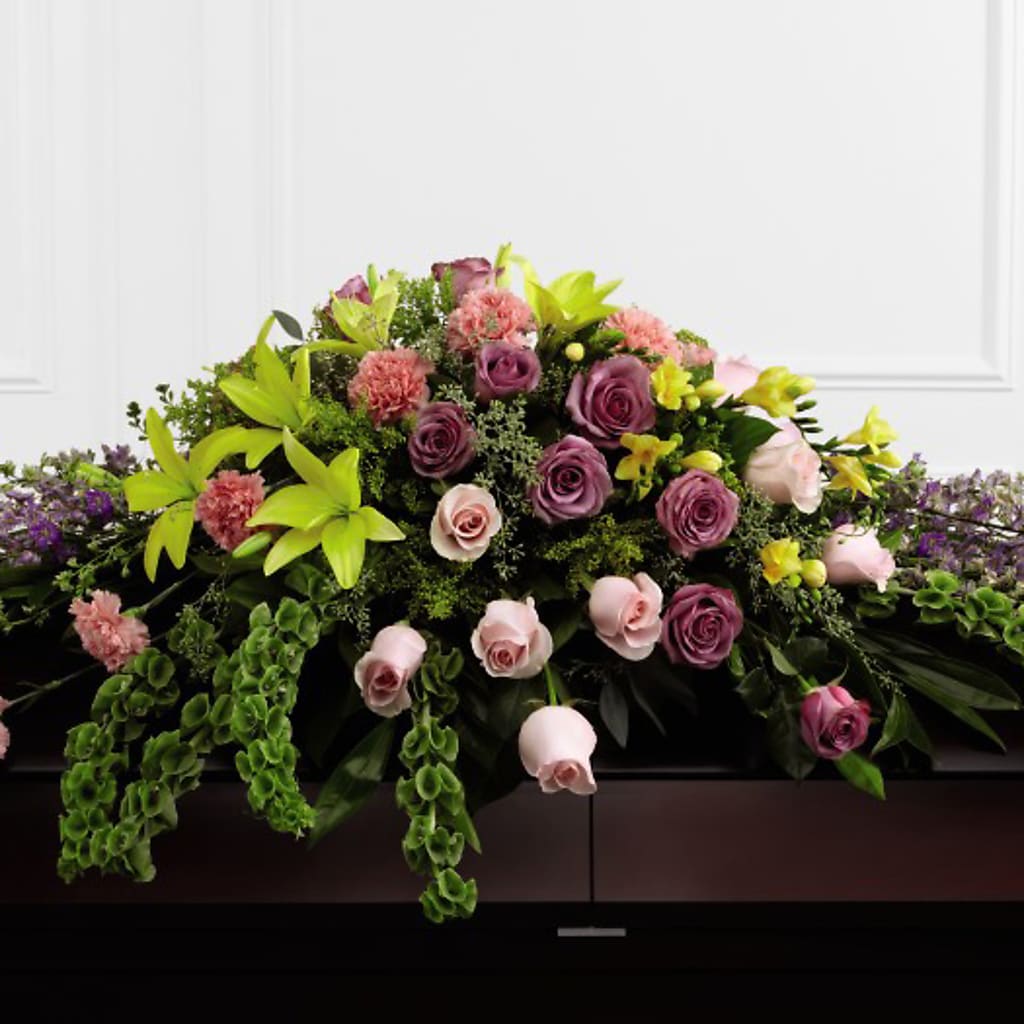 Forever Beloved Casket Spray – MC SHANES FLORIST & GREENHOUSE INC, Belle Vernon PA