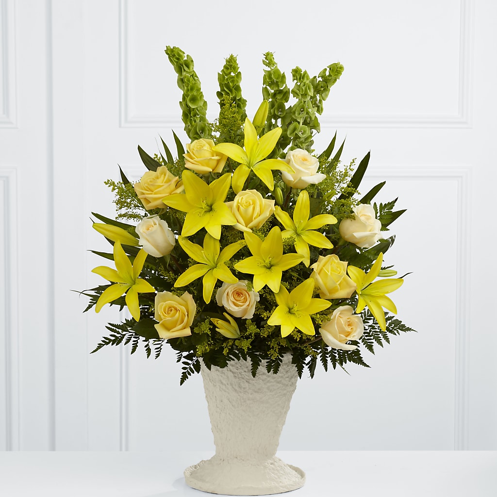 Golden Memories Arrangement – MC SHANES FLORIST & GREENHOUSE INC, Belle Vernon PA