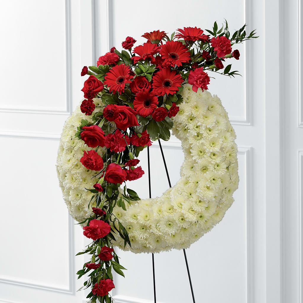 Graceful Tribute Wreath – MC SHANES FLORIST & GREENHOUSE INC, Belle Vernon PA