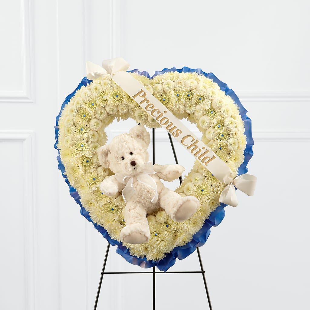 Precious Child Standing Heart – MC SHANES FLORIST & GREENHOUSE INC, Belle Vernon PA