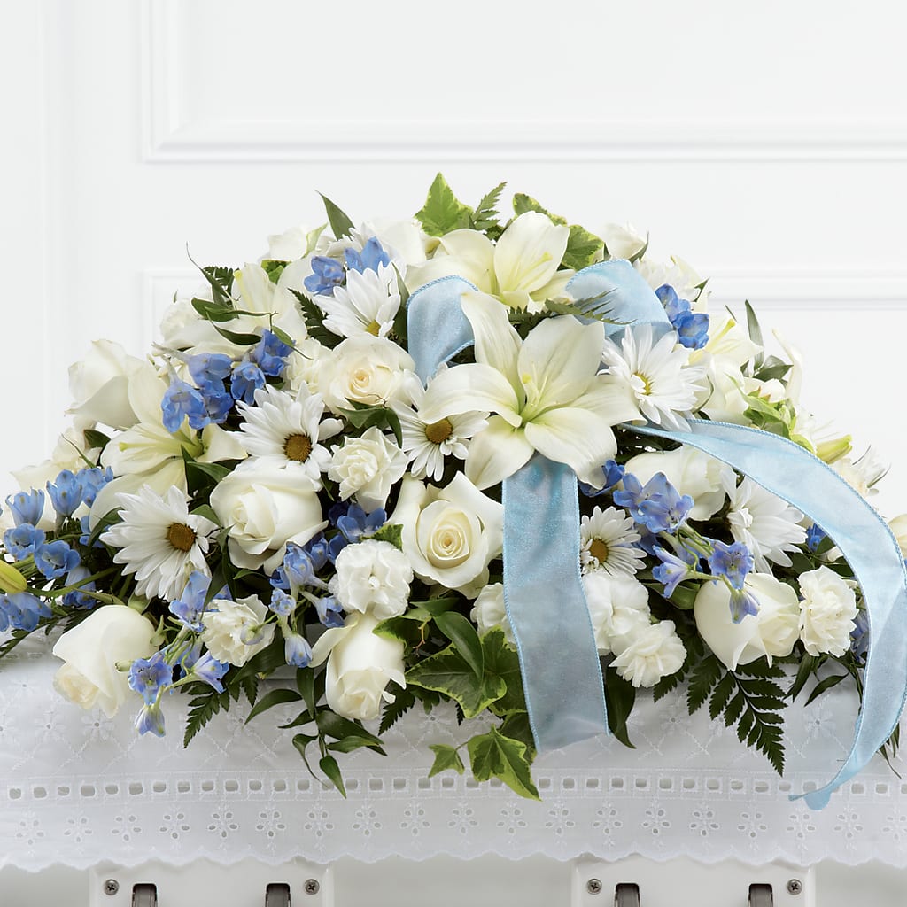 Tender Treasure Casket Spray – MC SHANES FLORIST & GREENHOUSE INC, Belle Vernon PA