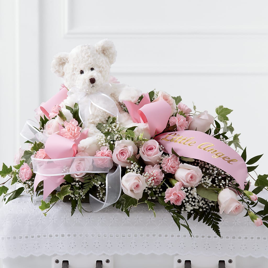 Touch of Sympathy Casket Spray – MC SHANES FLORIST & GREENHOUSE INC, Belle Vernon PA