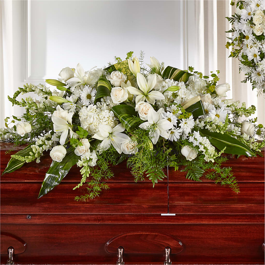 Abundance Casket Spray – MC SHANES FLORIST & GREENHOUSE INC, Belle Vernon PA