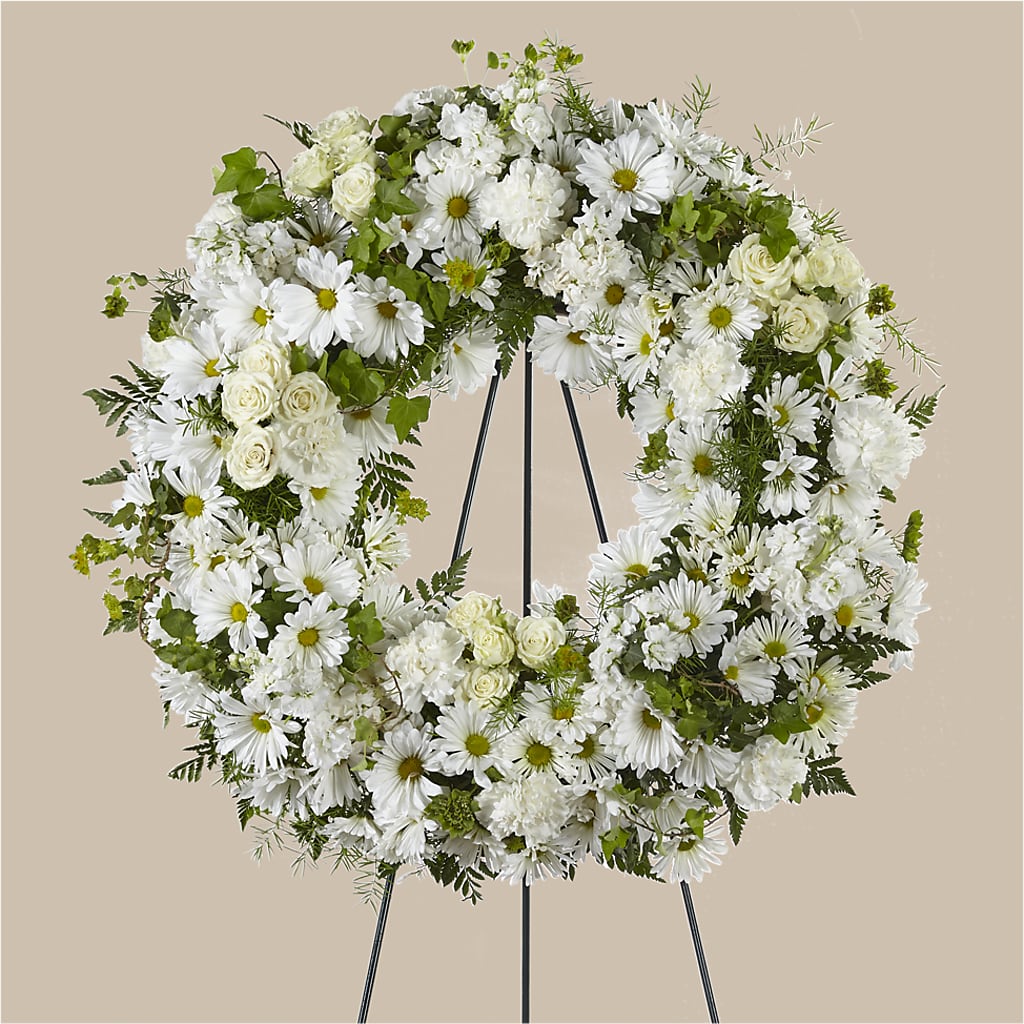 Faithful Wishes Wreath – MC SHANES FLORIST & GREENHOUSE INC, Belle Vernon PA