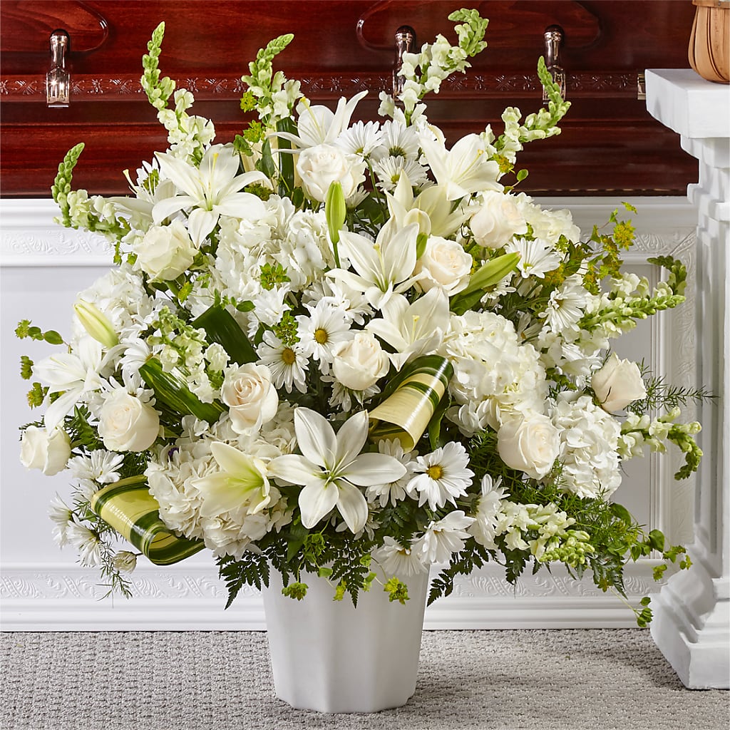 Thoughts of Tranquility Floor Basket – MC SHANES FLORIST & GREENHOUSE INC, Belle Vernon PA