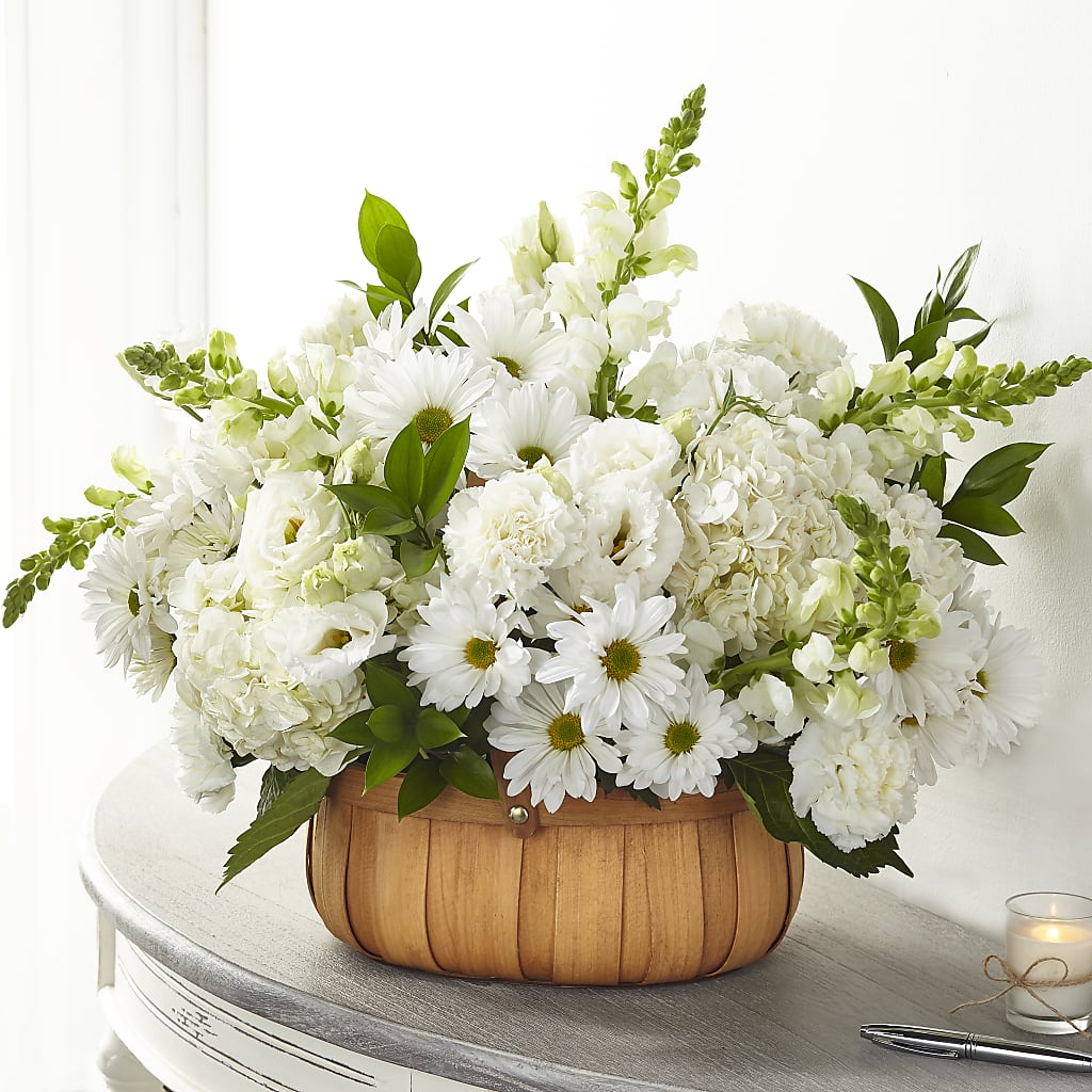 Pure Ivory Basket – MC SHANES FLORIST & GREENHOUSE INC, Belle Vernon PA