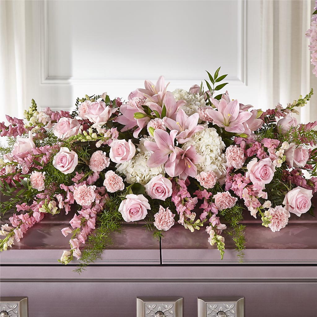 Life & Remembrance Casket Spray – MC SHANES FLORIST & GREENHOUSE INC, Belle Vernon PA