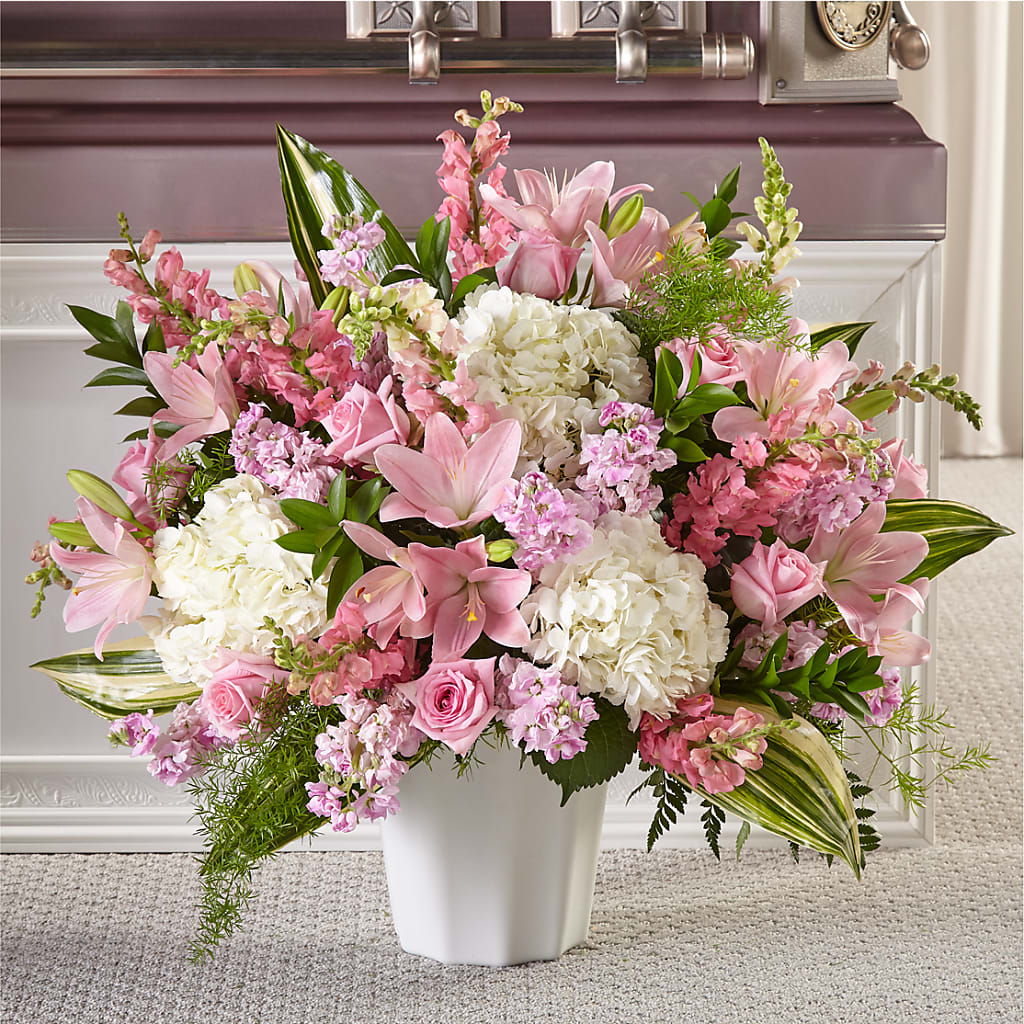 Simply Serene Floor Basket – MC SHANES FLORIST & GREENHOUSE INC, Belle Vernon PA