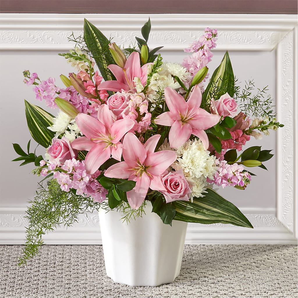 Simply Serene Floor Basket – MC SHANES FLORIST & GREENHOUSE INC, Belle Vernon PA