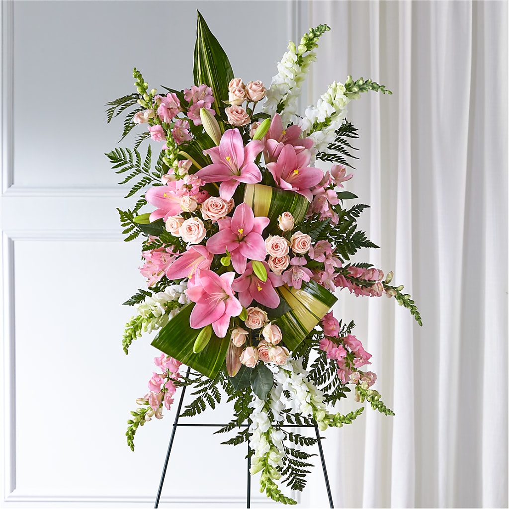 Elegant Embrace Standing Spray – MC SHANES FLORIST & GREENHOUSE INC, Belle Vernon PA