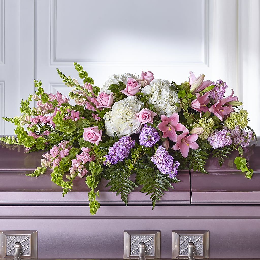 Life's Gratitude Casket Spray – MC SHANES FLORIST & GREENHOUSE INC, Belle Vernon PA