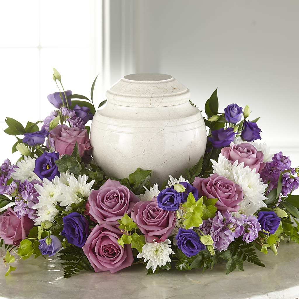 Blooming Sympathy Cremation Adornment – MC SHANES FLORIST & GREENHOUSE INC, Belle Vernon PA
