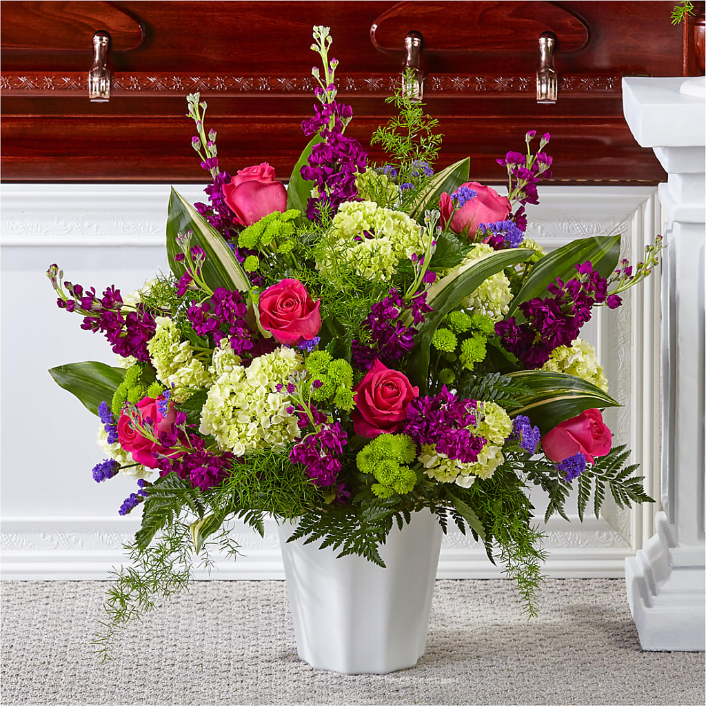 Beautiful Horizons Floor Basket – MC SHANES FLORIST & GREENHOUSE INC, Belle Vernon PA