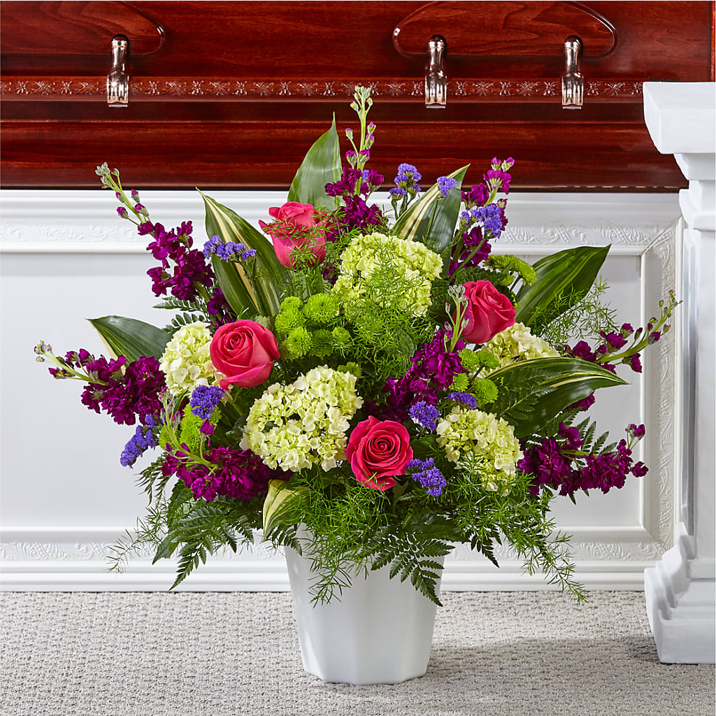 Beautiful Horizons Floor Basket – MC SHANES FLORIST & GREENHOUSE INC, Belle Vernon PA