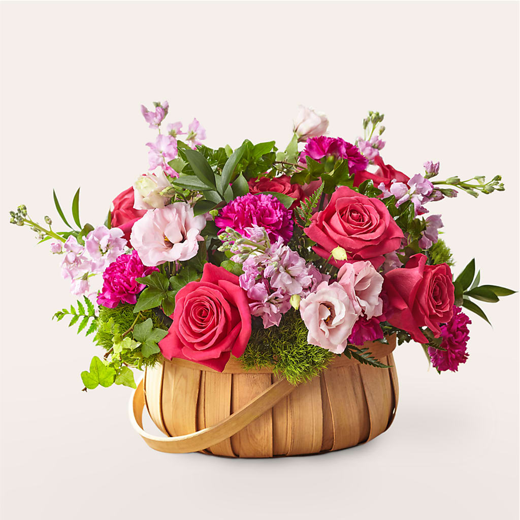 Radiance in Bloom Basket – MC SHANES FLORIST & GREENHOUSE INC, Belle Vernon PA
