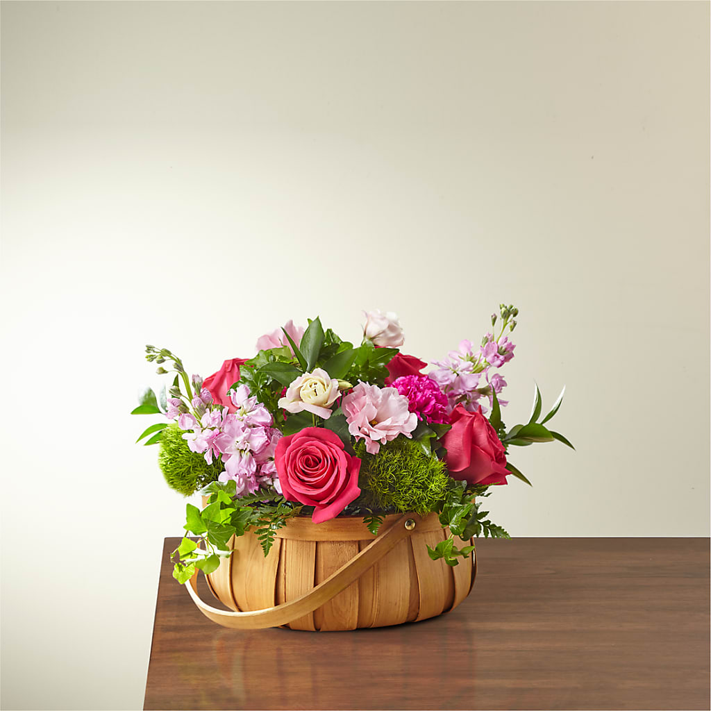 Radiance in Bloom Basket – MC SHANES FLORIST & GREENHOUSE INC, Belle Vernon PA
