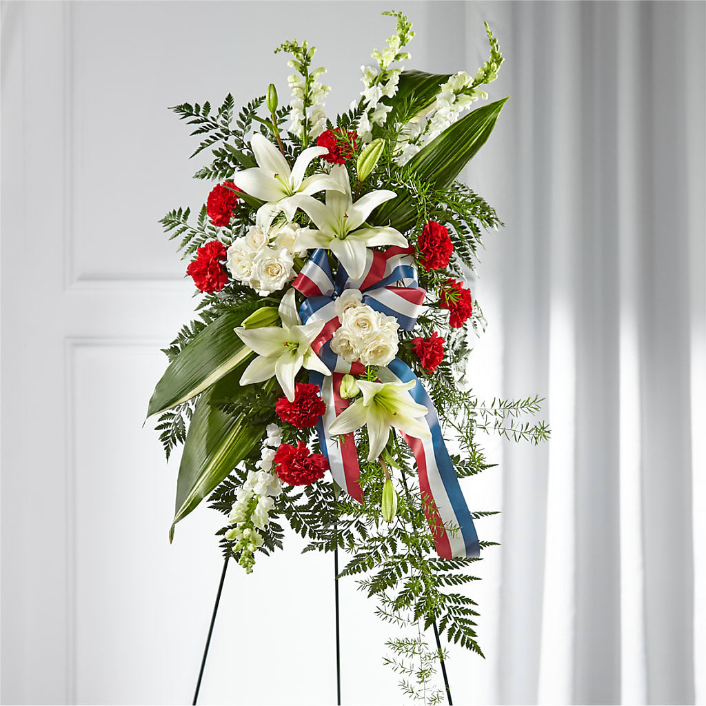 Stars of Life Standing Spray – MC SHANES FLORIST & GREENHOUSE INC, Belle Vernon PA