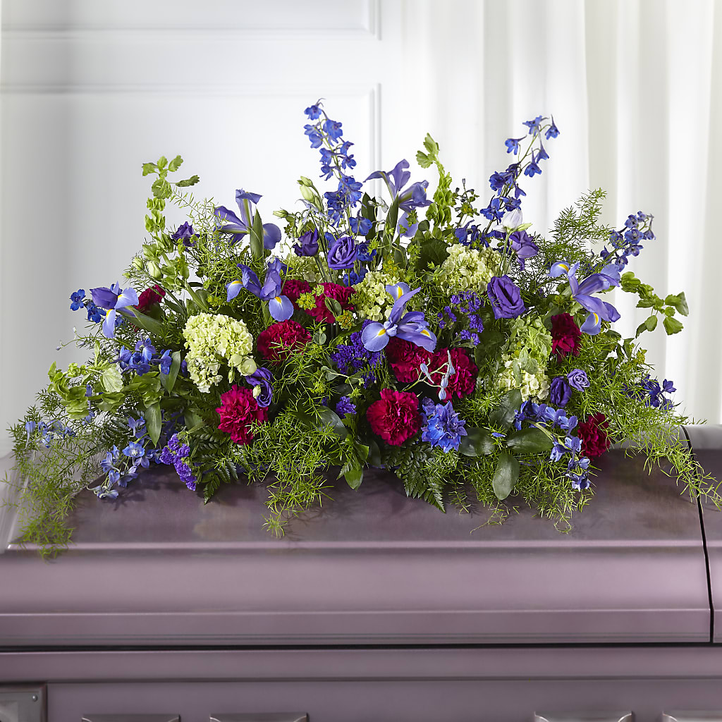 Always Treasured Casket Spray – MC SHANES FLORIST & GREENHOUSE INC, Belle Vernon PA
