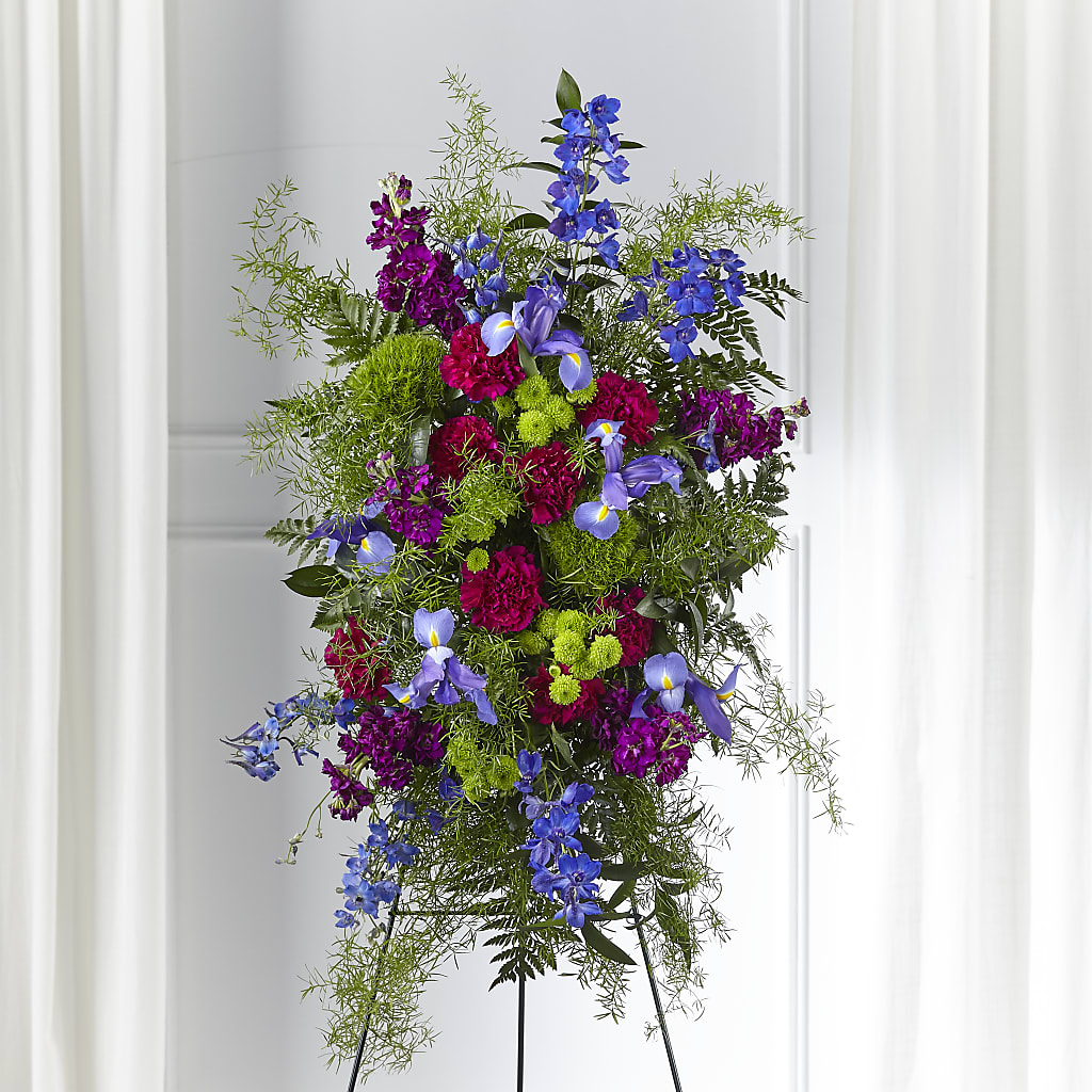 Heavenly Skies Standing Spray – MC SHANES FLORIST & GREENHOUSE INC, Belle Vernon PA