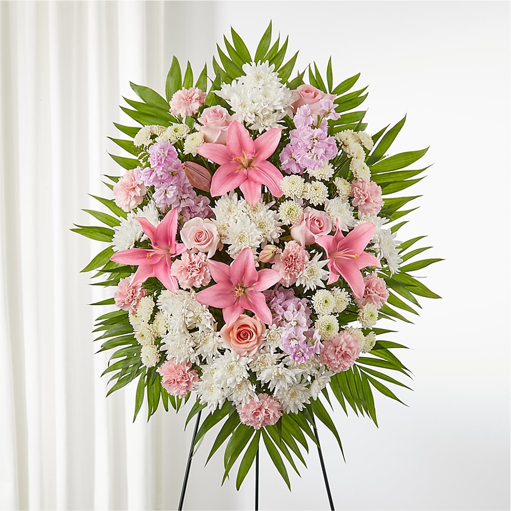 Offering Solace Standing Spray – MC SHANES FLORIST & GREENHOUSE INC, Belle Vernon PA