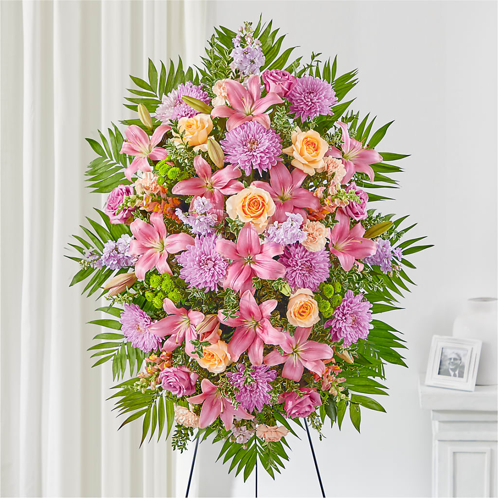 Love & Light Standing Spray – MC SHANES FLORIST & GREENHOUSE INC, Belle Vernon PA
