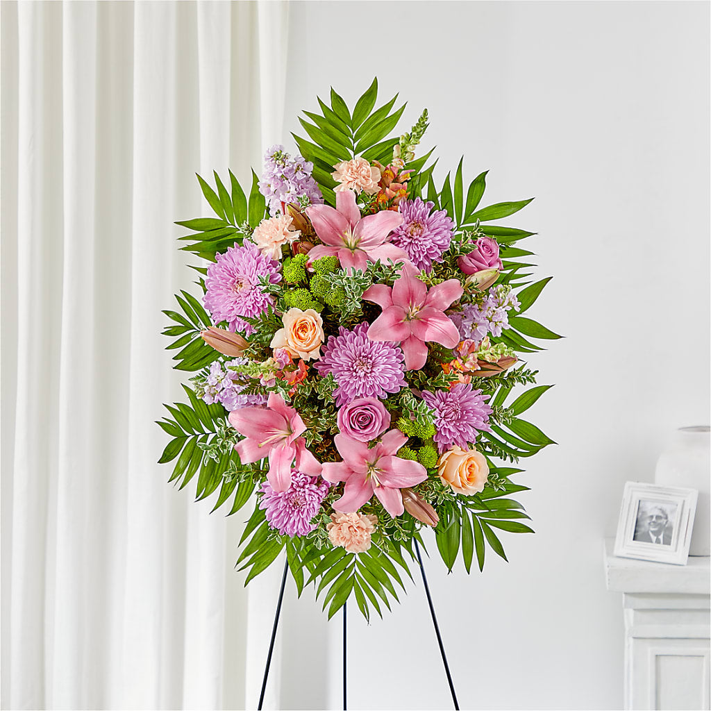 Love & Light Standing Spray – MC SHANES FLORIST & GREENHOUSE INC, Belle Vernon PA