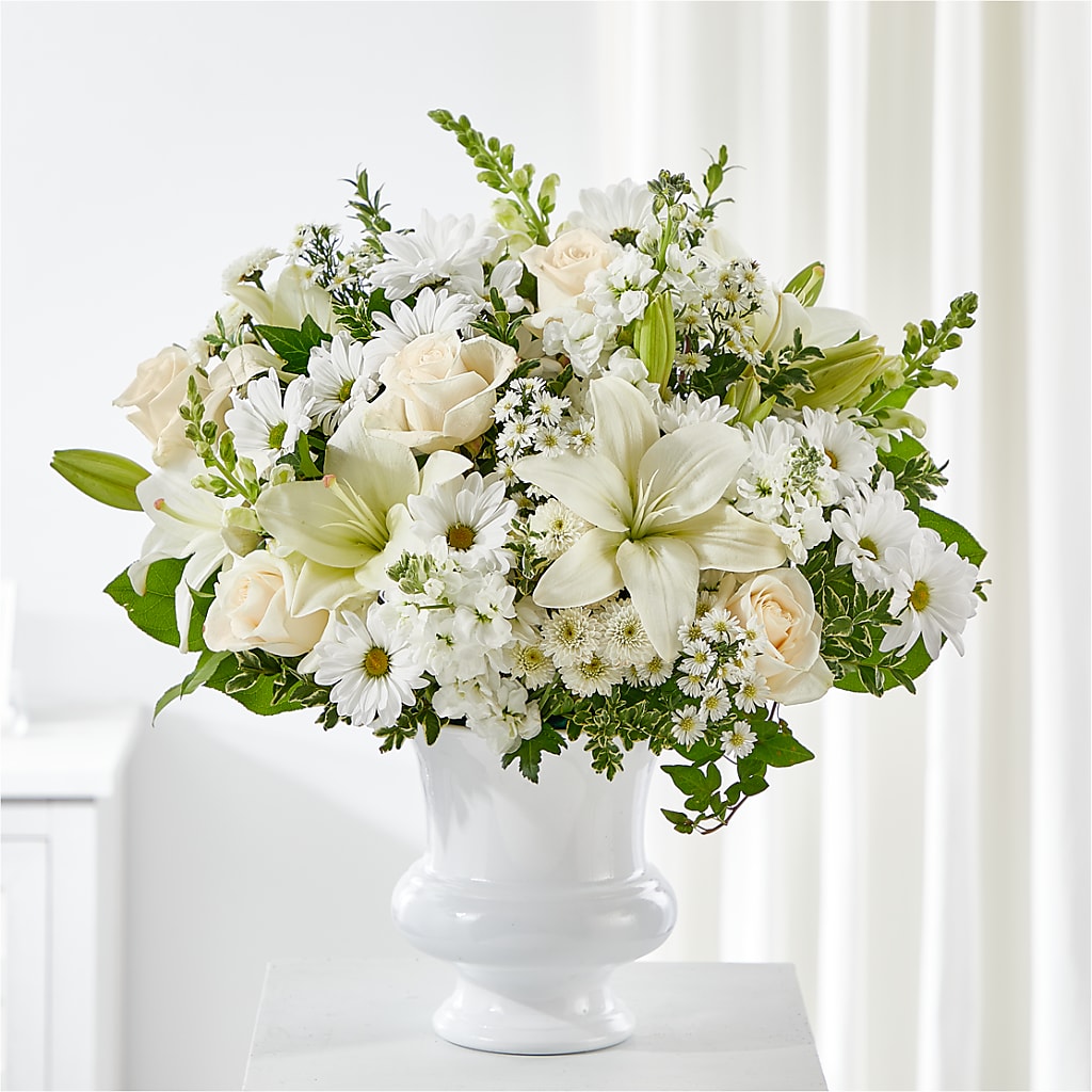 Uplifting Urn Arrangement – MC SHANES FLORIST & GREENHOUSE INC, Belle Vernon PA