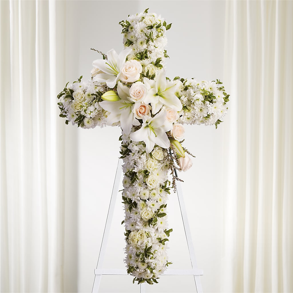 Spiritual Guidance Standing Spray – MC SHANES FLORIST & GREENHOUSE INC, Belle Vernon PA