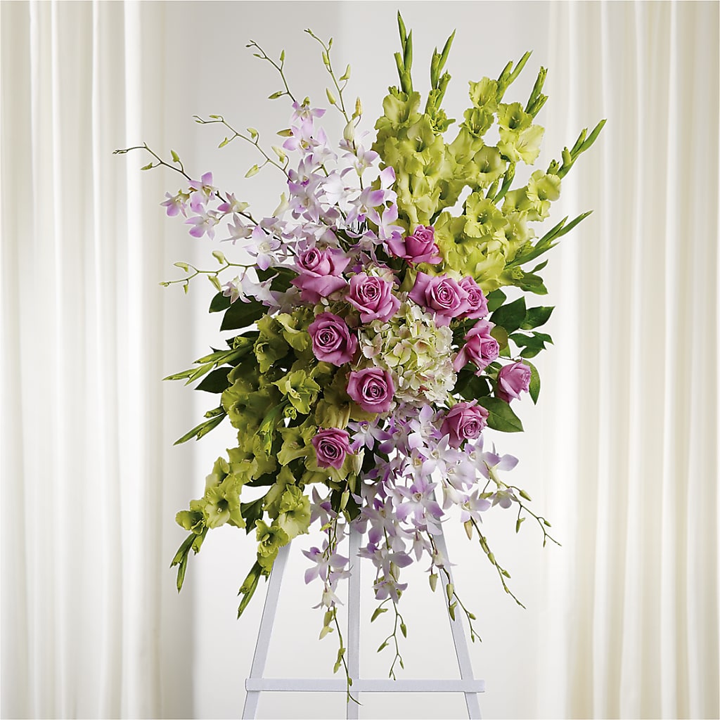 Lasting Legacy Standing Spray – MC SHANES FLORIST & GREENHOUSE INC, Belle Vernon PA
