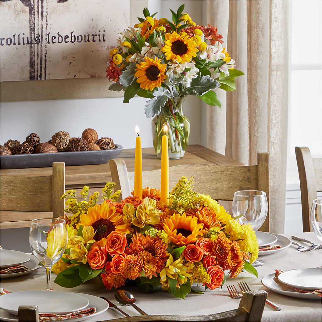 Golden Gathering Bundle – MC SHANES FLORIST & GREENHOUSE INC, Belle Vernon PA