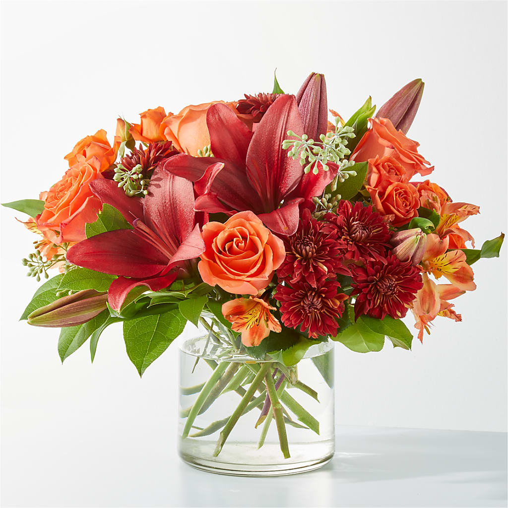 Crimson Leaves Bouquet – MC SHANES FLORIST & GREENHOUSE INC, Belle Vernon PA