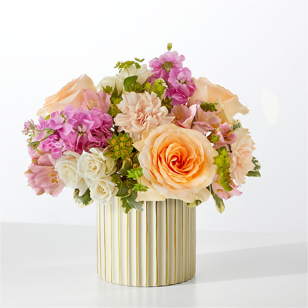 Paradise Bouquet with Ivory Vase – MC SHANES FLORIST & GREENHOUSE INC, Belle Vernon PA