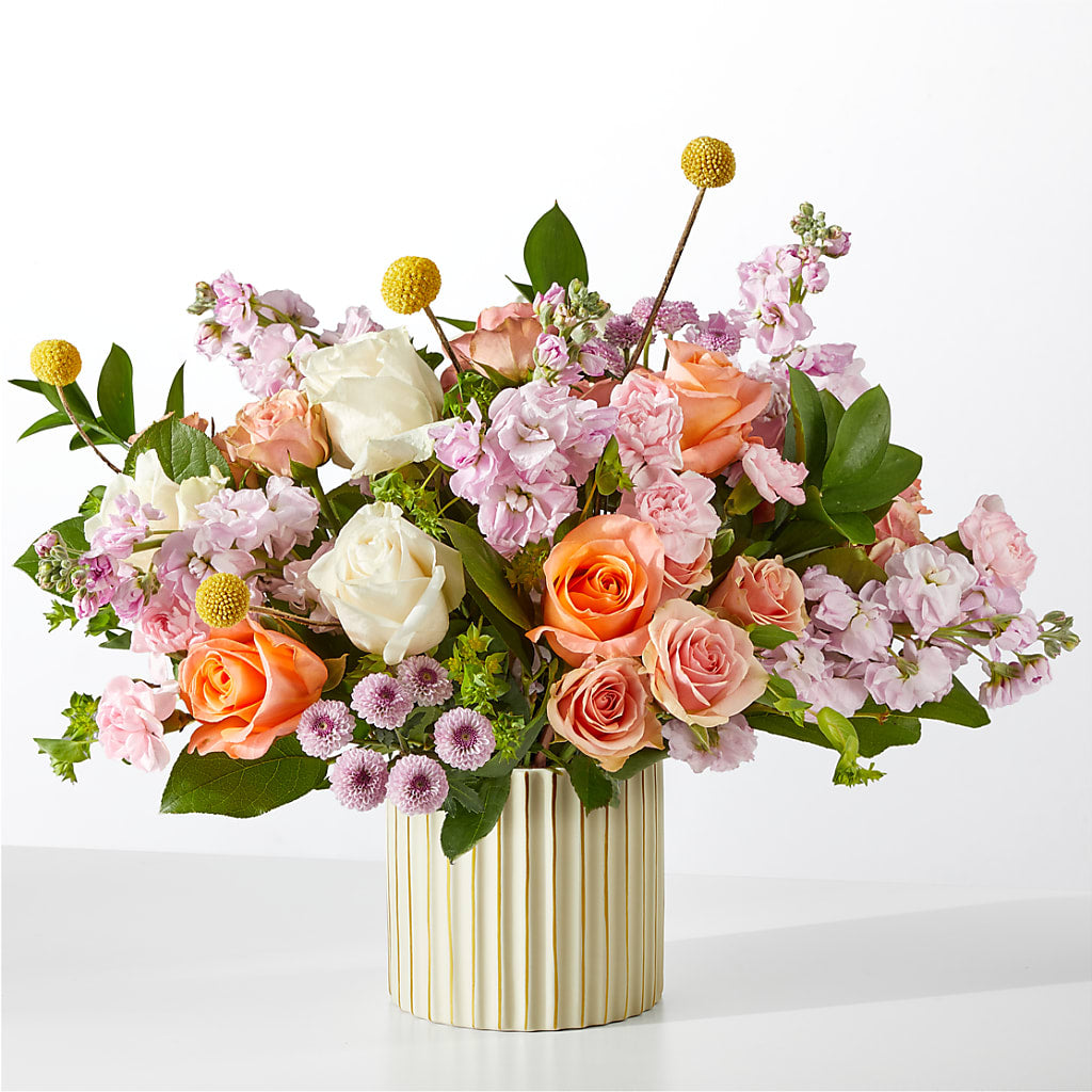 French Market Bouquet with Ivory Vase – MC SHANES FLORIST & GREENHOUSE INC, Belle Vernon PA