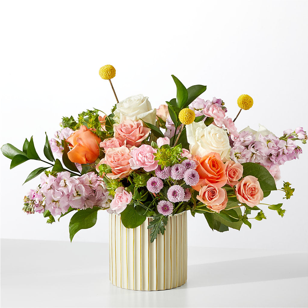 French Market Bouquet with Ivory Vase – MC SHANES FLORIST & GREENHOUSE INC, Belle Vernon PA
