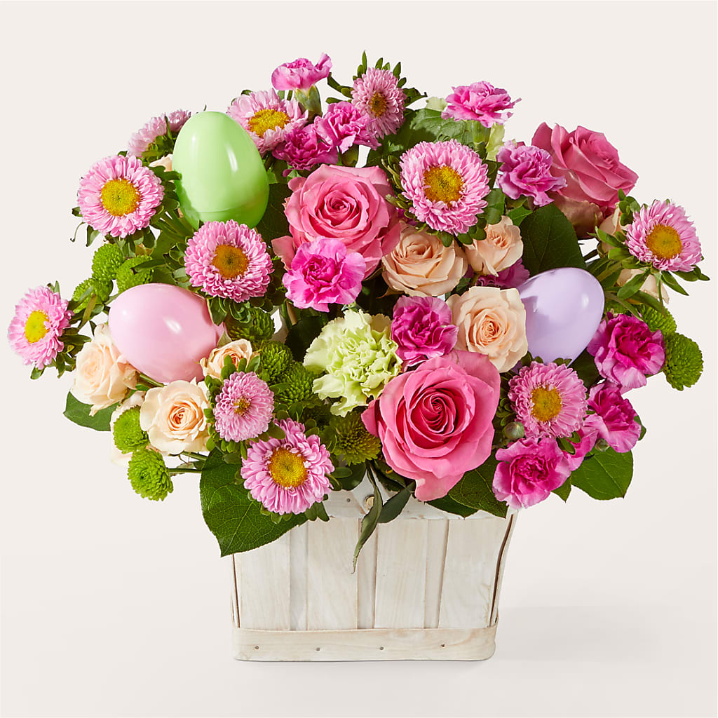Get Eggcited Basket – MC SHANES FLORIST & GREENHOUSE INC, Belle Vernon PA