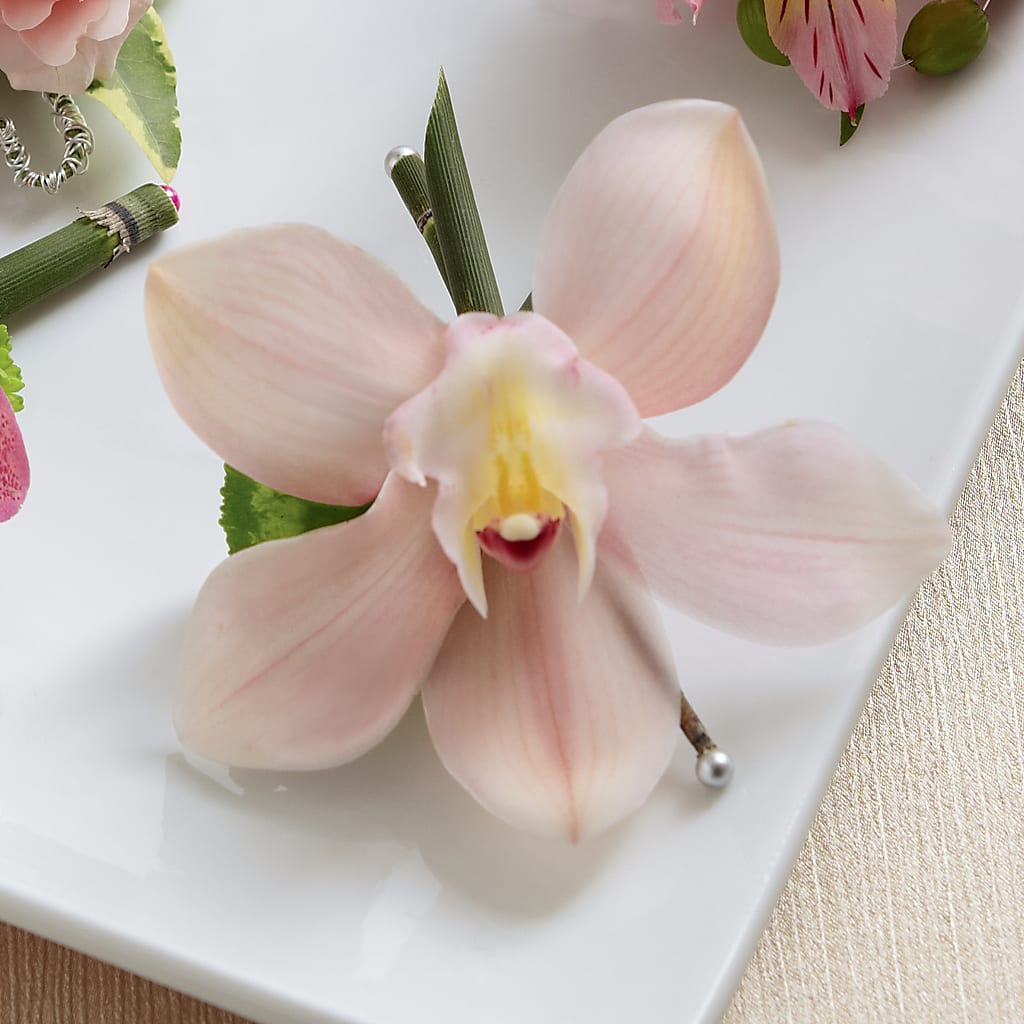 Pink Cymbidium Boutonniere – MC SHANES FLORIST & GREENHOUSE INC, Belle Vernon PA