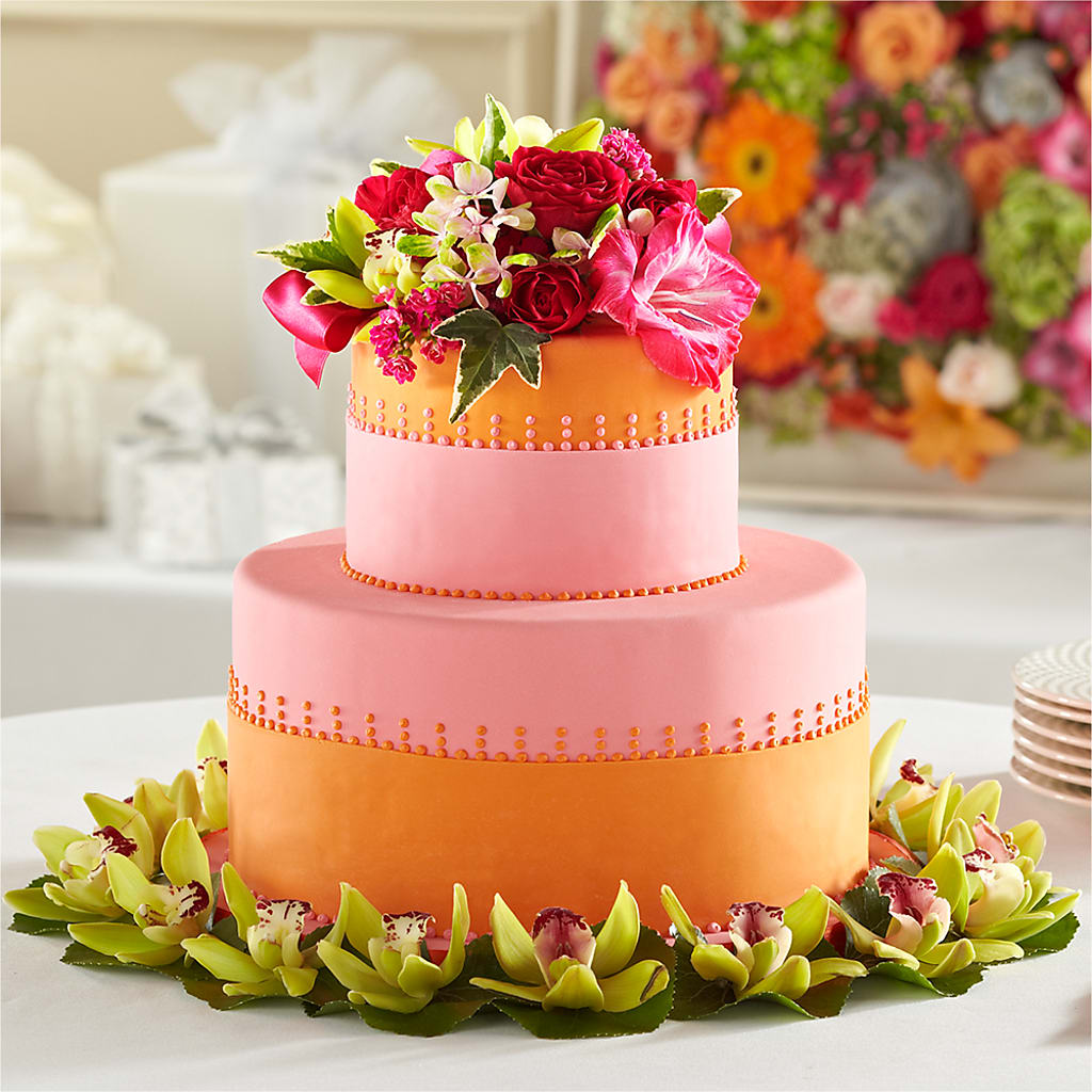 Sweet Citrus Cake Decor – MC SHANES FLORIST & GREENHOUSE INC, Belle Vernon PA