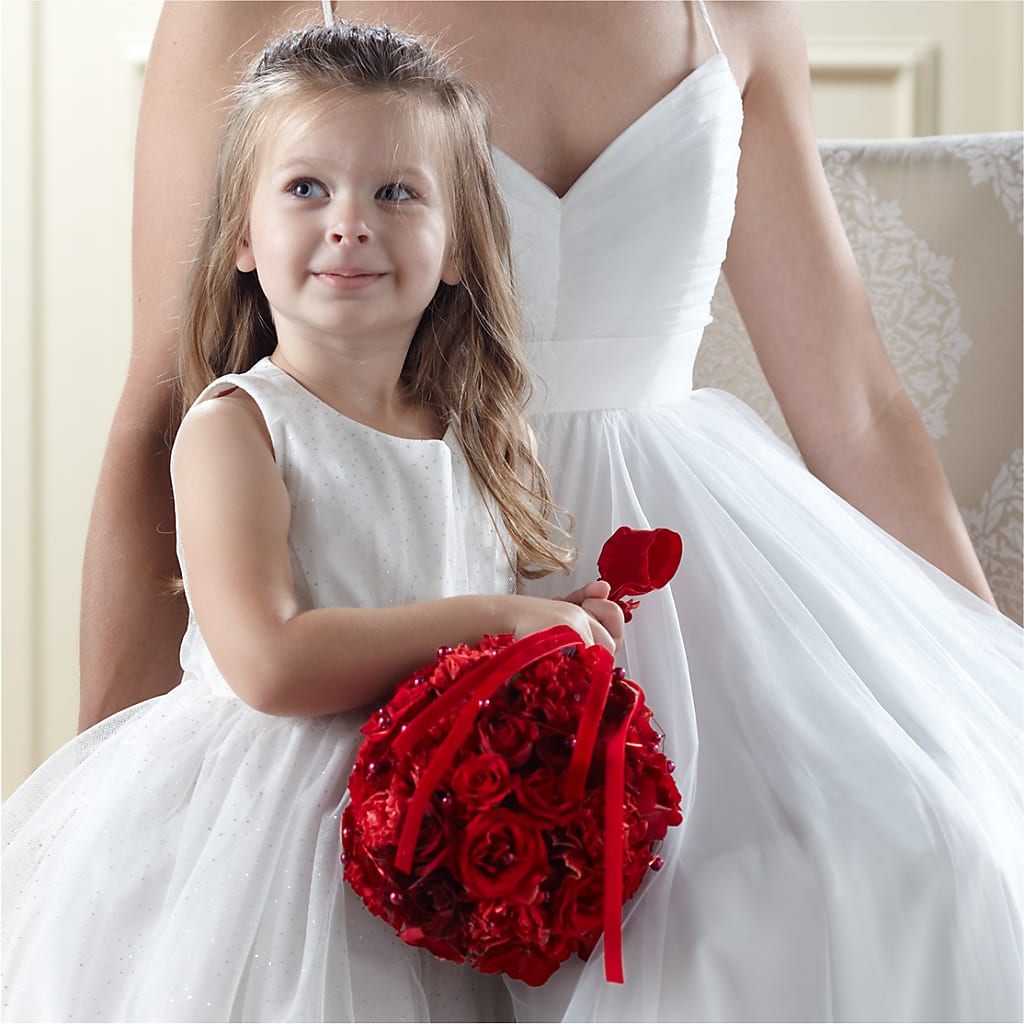 Pure at Heart Flower Girl Arrangement – MC SHANES FLORIST & GREENHOUSE INC, Belle Vernon PA
