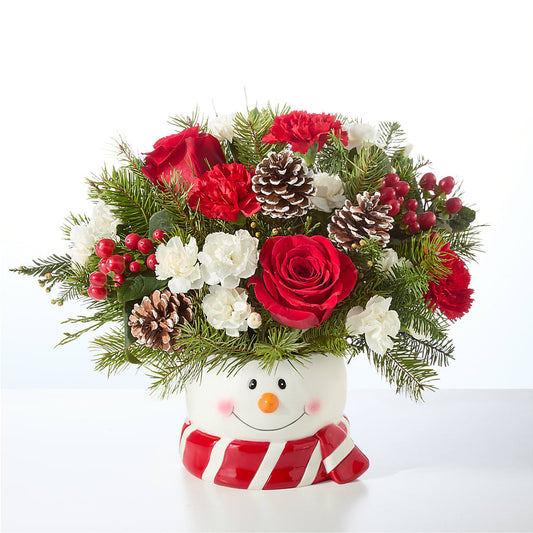 Jolly Snowman Bouquet – MC SHANES FLORIST & GREENHOUSE INC, Belle Vernon PA
